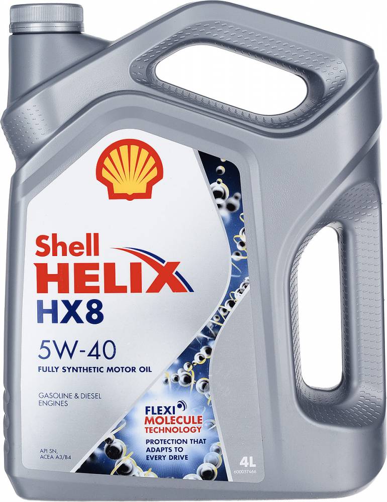 Масло SHELL HELIX HX8 senthetic 5w-40 4л