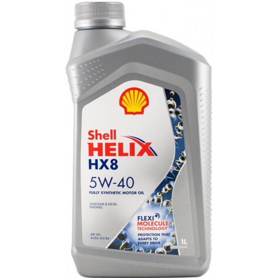 Масло SHELL HELIX HX8 senthetic 5w-40 1л